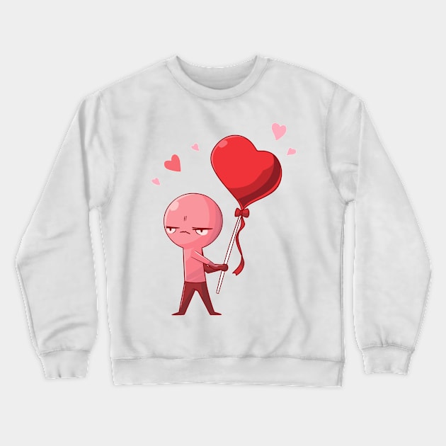 Funny Anti Valentines Crewneck Sweatshirt by Retroprints